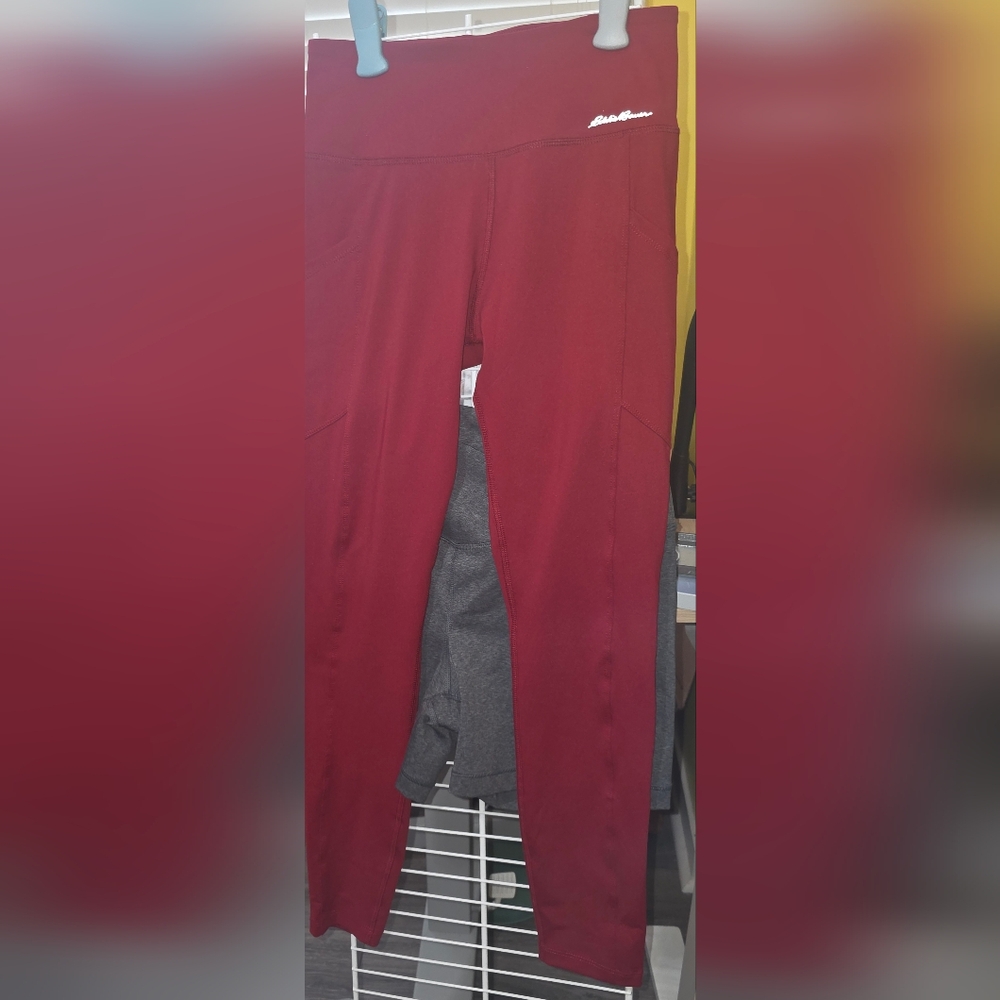 Eddie Bauer Women's Burgundy Leggings